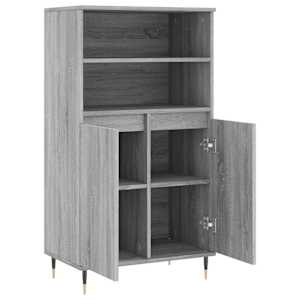 Skříň highboard šedá sonoma 60 x 36 x 110 cm kompozitní dřevo - obrázek 5