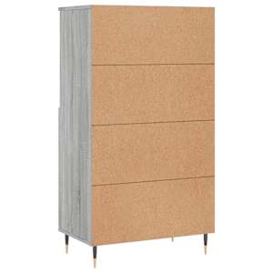 Skříň highboard šedá sonoma 60 x 36 x 110 cm kompozitní dřevo - obrázek 8
