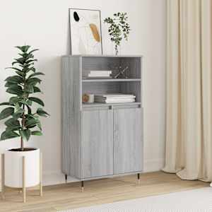 Skříň highboard šedá sonoma 60 x 36 x 110 cm kompozitní dřevo - obrázek 1
