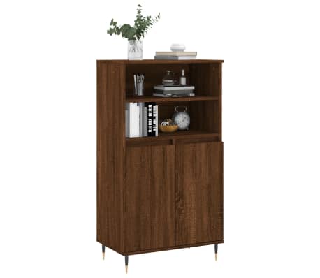 vidaXL Dulap &icirc;nalt, stejar maro, 60x36x110 cm, lemn prelucrat