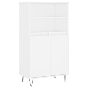 Skříň highboard bílá 60 x 36 x 110 cm kompozitní dřevo - obrázek 2