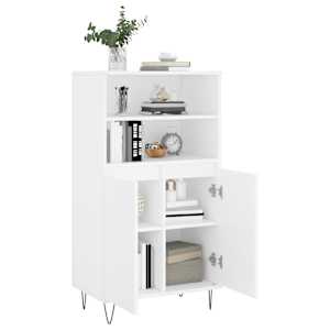 Skříň highboard bílá 60 x 36 x 110 cm kompozitní dřevo - obrázek 4