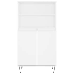 Skříň highboard bílá 60 x 36 x 110 cm kompozitní dřevo - obrázek 6