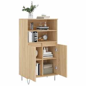 Skříň highboard dub sonoma 60 x 36 x 110 cm kompozitní dřevo - obrázek 4