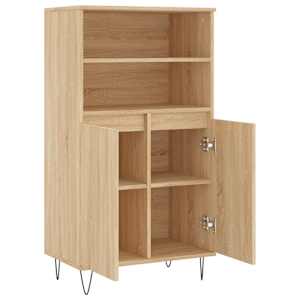 Skříň highboard dub sonoma 60 x 36 x 110 cm kompozitní dřevo - obrázek 5