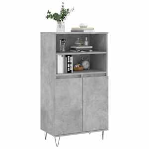 Skříň highboard betonově šedá 60 x 36 x 110 cm kompozitní dřevo - obrázek 3