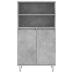 Skříň highboard betonově šedá 60 x 36 x 110 cm kompozitní dřevo - obrázek 6