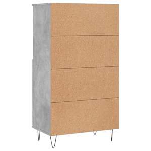 Skříň highboard betonově šedá 60 x 36 x 110 cm kompozitní dřevo - obrázek 8