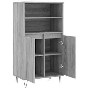 Skříň highboard šedá sonoma 60 x 36 x 110 cm kompozitní dřevo - obrázek 5