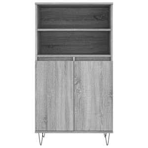 Skříň highboard šedá sonoma 60 x 36 x 110 cm kompozitní dřevo - obrázek 6