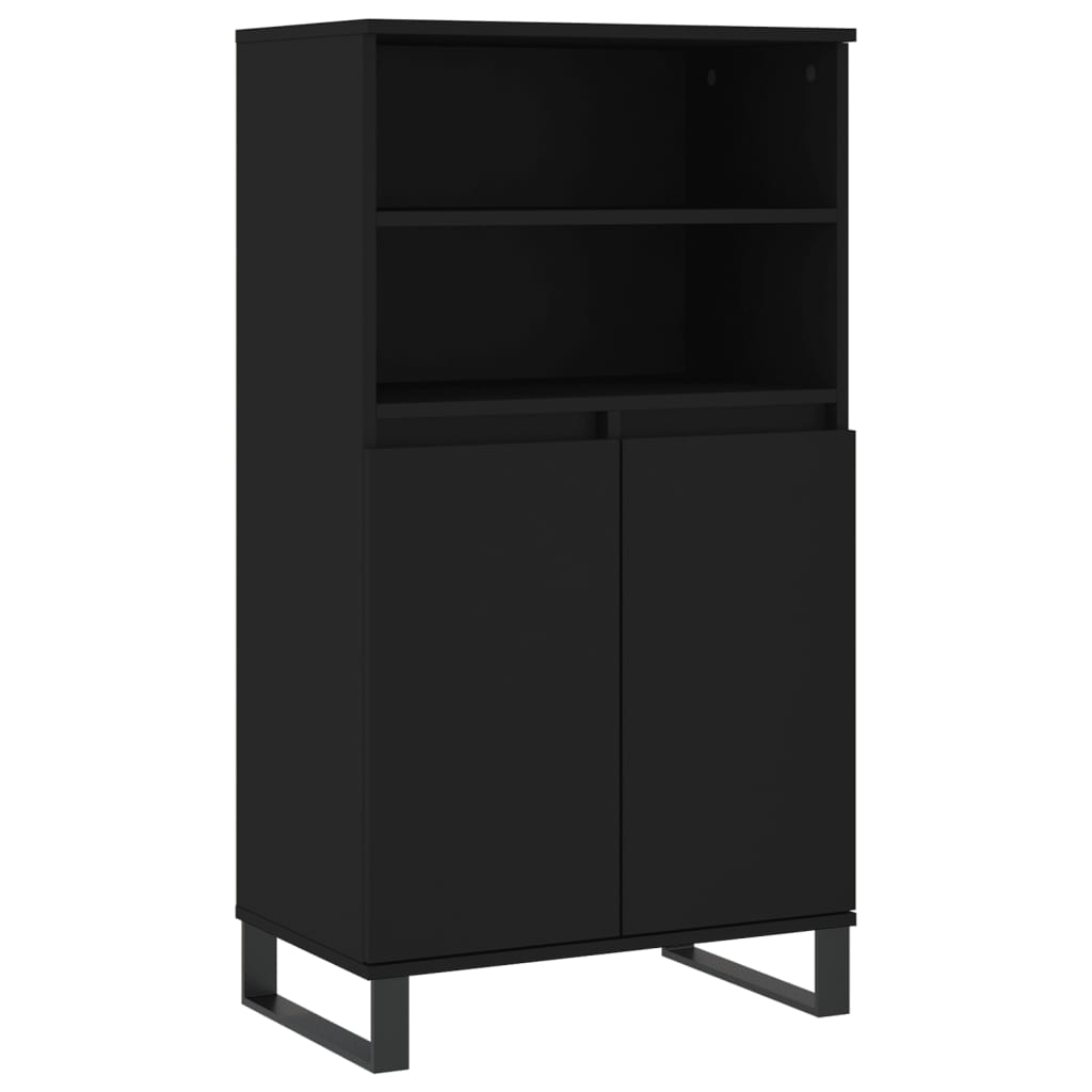 vidaXL Skříň highboard černá 60 x 36 x 110 cm kompozitní dřevo