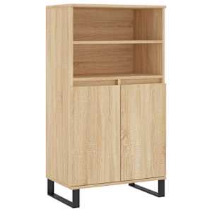 Skříň highboard dub sonoma 60 x 36 x 110 cm kompozitní dřevo - obrázek 2