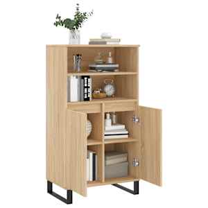 Skříň highboard dub sonoma 60 x 36 x 110 cm kompozitní dřevo - obrázek 4