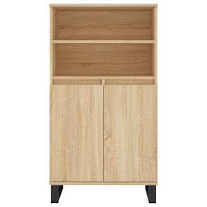 Skříň highboard dub sonoma 60 x 36 x 110 cm kompozitní dřevo - obrázek 6