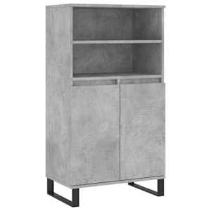 Skříň highboard betonově šedá 60 x 36 x 110 cm kompozitní dřevo - obrázek 2