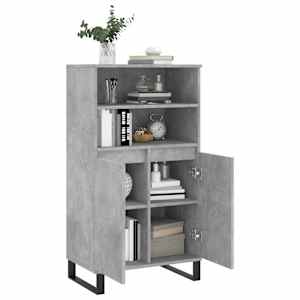Skříň highboard betonově šedá 60 x 36 x 110 cm kompozitní dřevo - obrázek 4