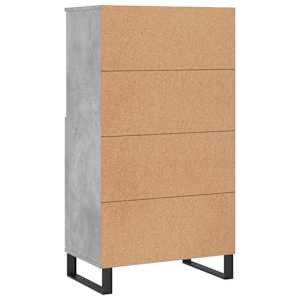 Skříň highboard betonově šedá 60 x 36 x 110 cm kompozitní dřevo - obrázek 8