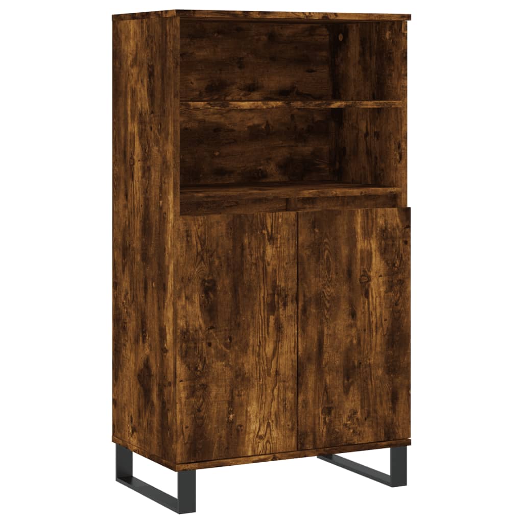 vidaXL Skříň highboard kouřový dub 60 x 36 x 110 cm kompozitní dřevo