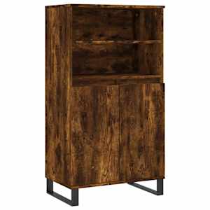 Skříň highboard kouřový dub 60 x 36 x 110 cm kompozitní dřevo - obrázek 2