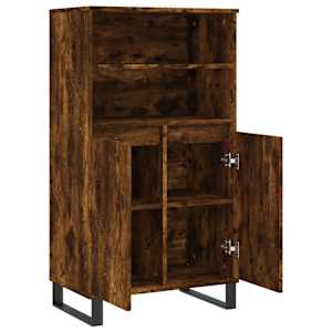 Skříň highboard kouřový dub 60 x 36 x 110 cm kompozitní dřevo - obrázek 5