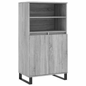 Skříň highboard šedá sonoma 60 x 36 x 110 cm kompozitní dřevo - obrázek 2