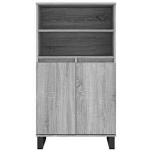 Skříň highboard šedá sonoma 60 x 36 x 110 cm kompozitní dřevo - obrázek 6