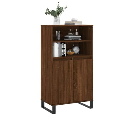 vidaXL Dulap &icirc;nalt, stejar maro, 60x36x110 cm, lemn prelucrat