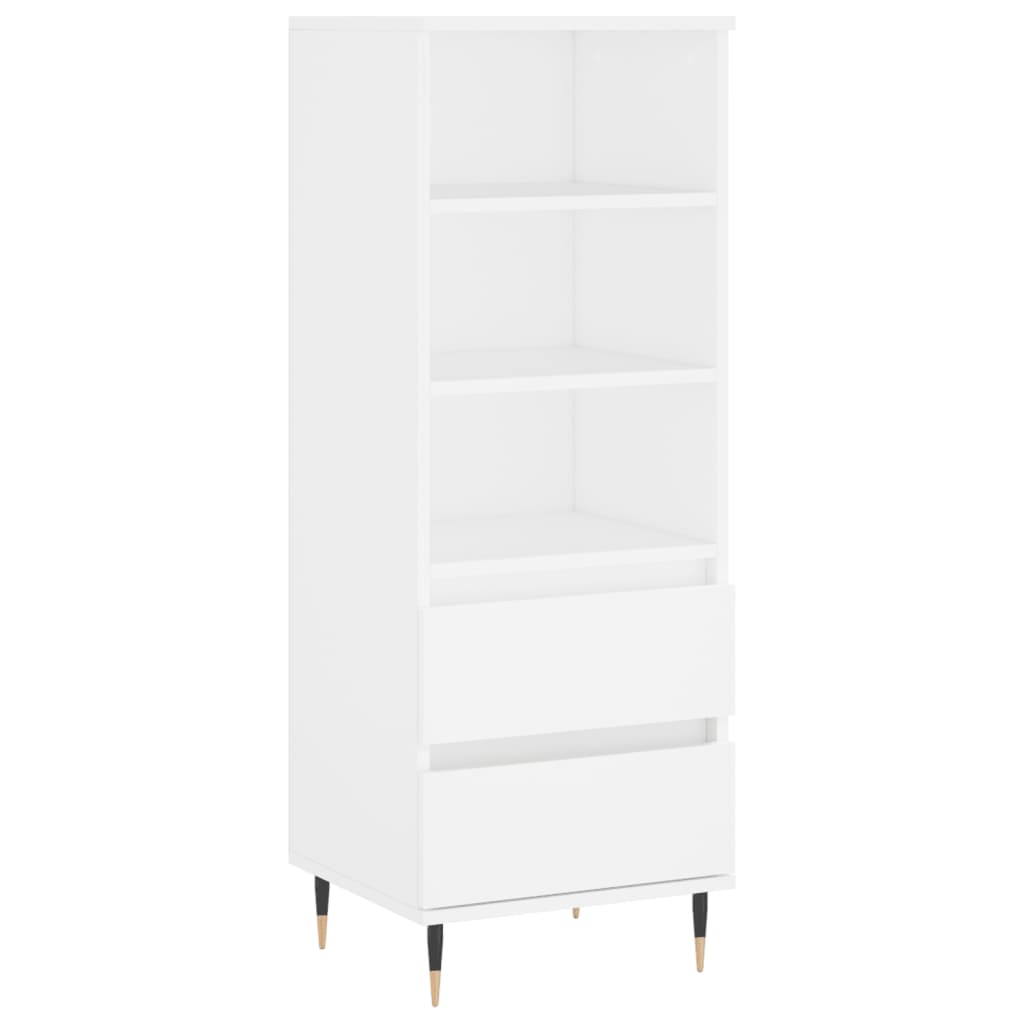 vidaXL Skříň highboard bílá 40 x 36 x 110 cm kompozitní dřevo