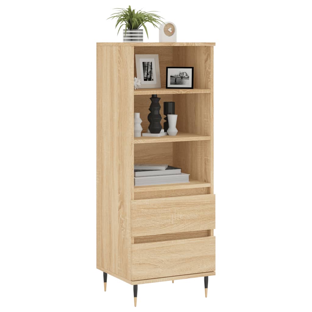 vidaXL Buffet haut Chêne sonoma 40x36x110 cm Bois d'ingénierie