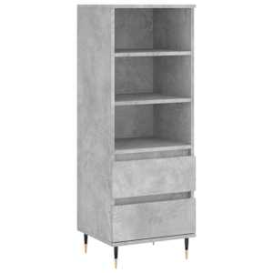 Skříň highboard betonově šedá 40 x 36 x 110 cm kompozitní dřevo - obrázek 2