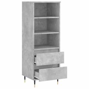 Skříň highboard betonově šedá 40 x 36 x 110 cm kompozitní dřevo - obrázek 6