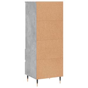 Skříň highboard betonově šedá 40 x 36 x 110 cm kompozitní dřevo - obrázek 8