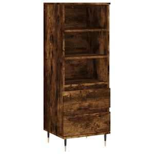 Skříň highboard kouřový dub 40 x 36 x 110 cm kompozitní dřevo - obrázek 2