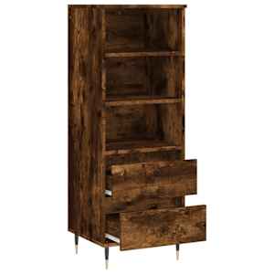 Skříň highboard kouřový dub 40 x 36 x 110 cm kompozitní dřevo - obrázek 6