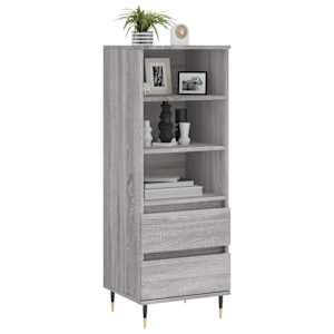 Skříň highboard šedá sonoma 40 x 36 x 110 cm kompozitní dřevo - obrázek 3