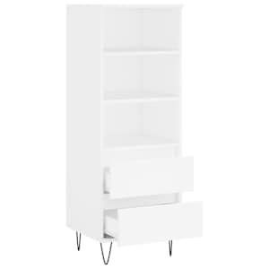 Skříň highboard bílá 40 x 36 x 110 cm kompozitní dřevo - obrázek 6