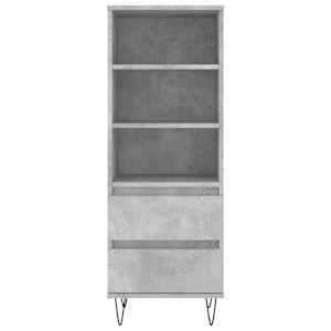 Skříň highboard betonově šedá 40 x 36 x 110 cm kompozitní dřevo - obrázek 5