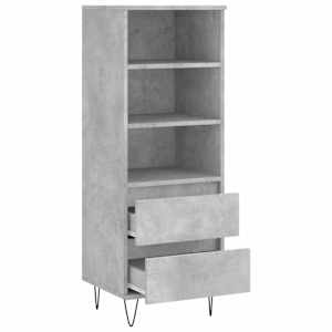 Skříň highboard betonově šedá 40 x 36 x 110 cm kompozitní dřevo - obrázek 6