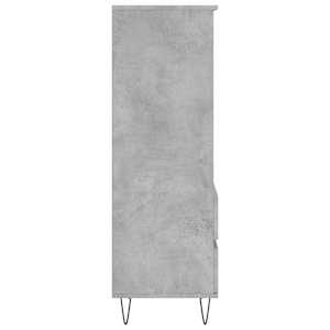 Skříň highboard betonově šedá 40 x 36 x 110 cm kompozitní dřevo - obrázek 7