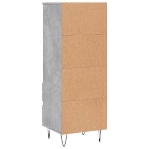 Skříň highboard betonově šedá 40 x 36 x 110 cm kompozitní dřevo - obrázek 8