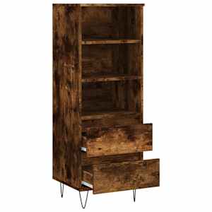 Skříň highboard kouřový dub 40 x 36 x 110 cm kompozitní dřevo - obrázek 6