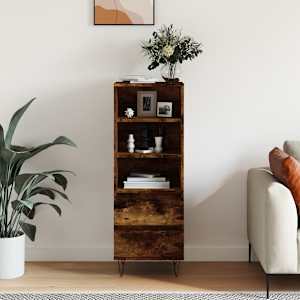 Skříň highboard kouřový dub 40 x 36 x 110 cm kompozitní dřevo - obrázek 1