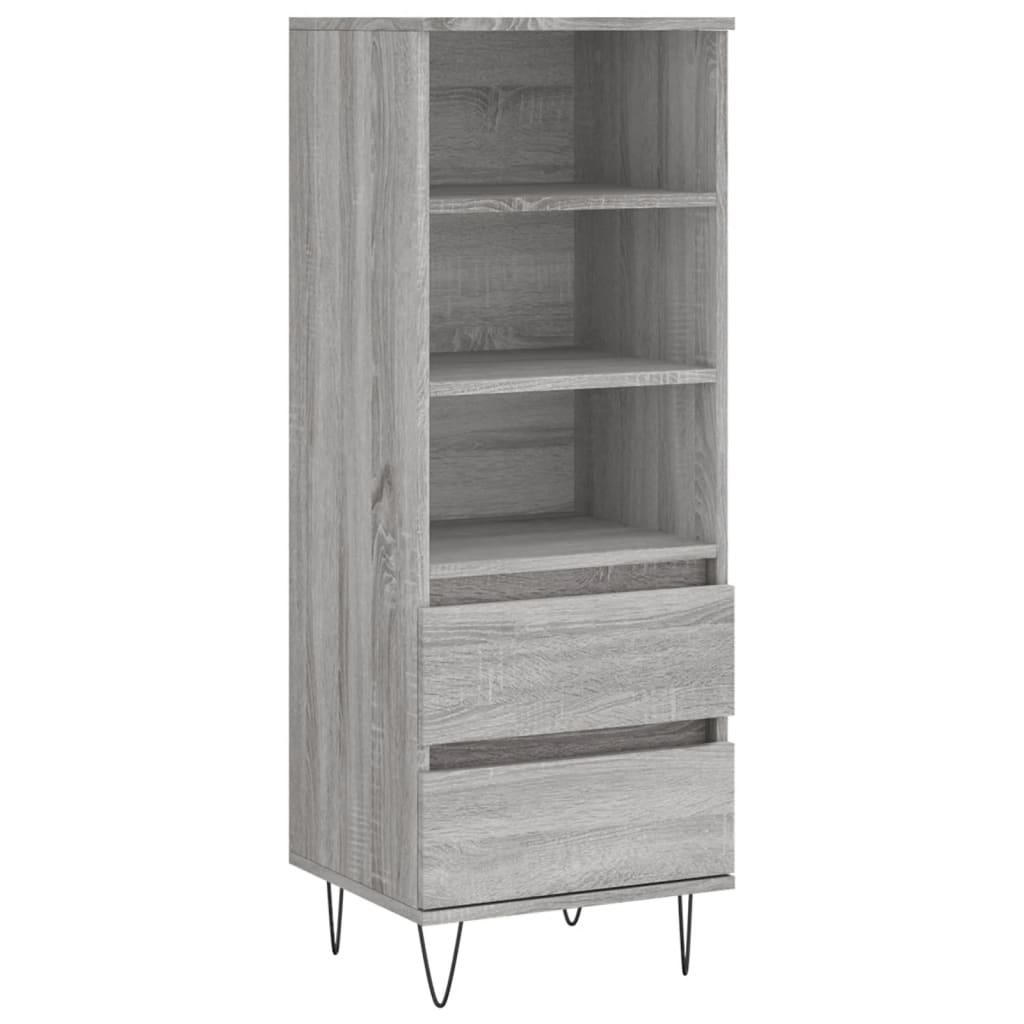 vidaXL Skříň highboard šedá sonoma 40 x 36 x 110 cm kompozitní dřevo