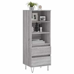 Skříň highboard šedá sonoma 40 x 36 x 110 cm kompozitní dřevo - obrázek 3