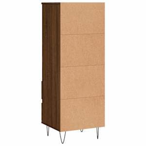 Skříň highboard hnědý dub 40 x 36 x 110 cm kompozitní dřevo - obrázek 8