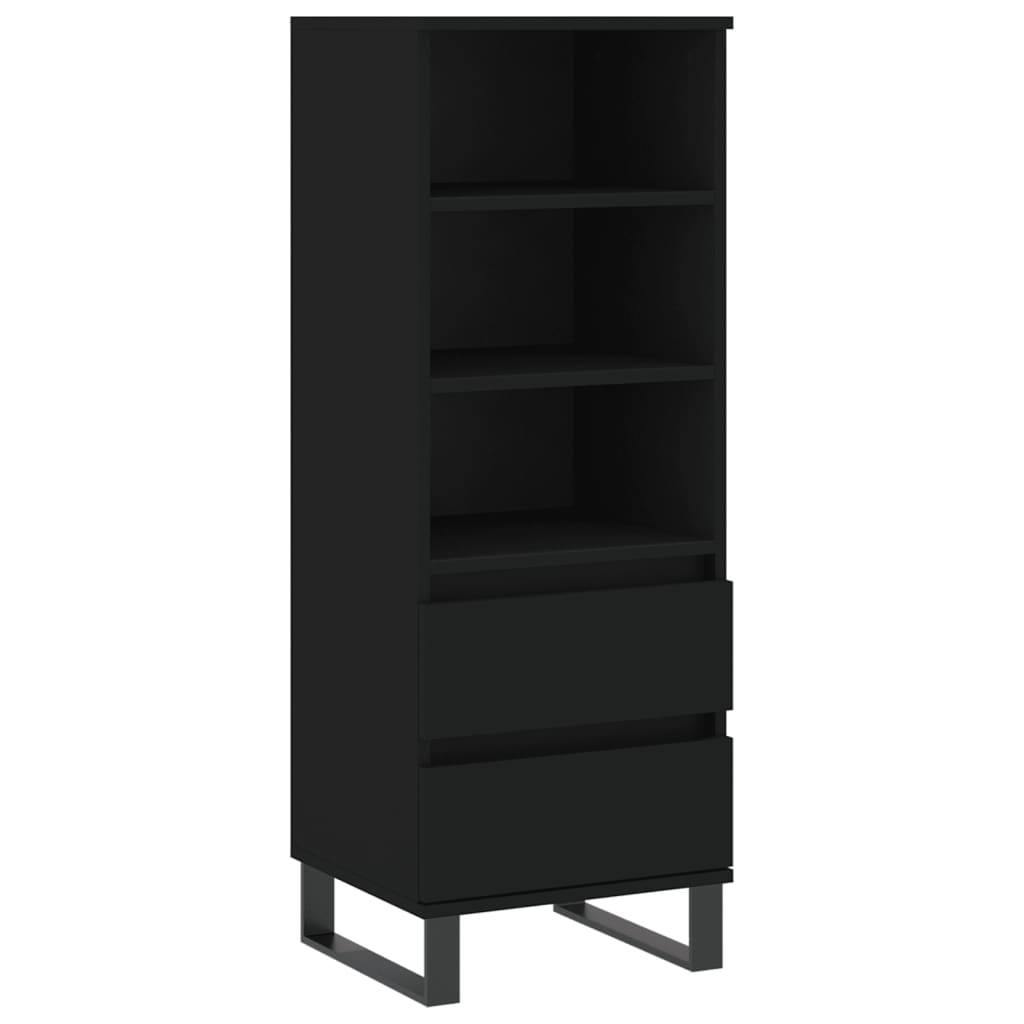 VidaXL Skříň Highboard černá 40 X 36 X 110 Cm Kompozitní Dřevo