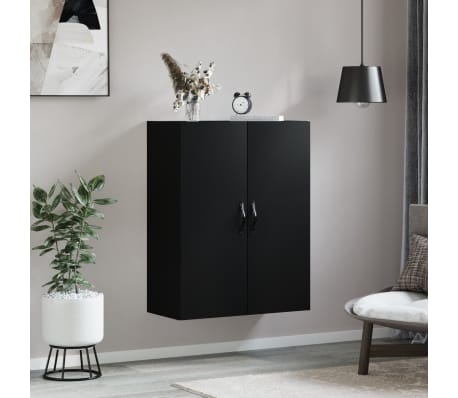 vidaXL Zidni ormarić crni 69,5 x 34 x 90 cm od konstruiranog drva