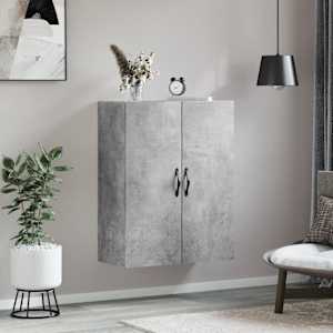 Nástěnná skříňka betonově šedá 69,5x34x90 cm kompozitní dřevo - obrázek 3