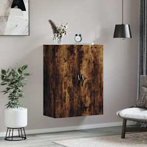 Nástěnná skříňka kouřový dub 69,5 x 34 x 90 cm kompozitní dřevo - obrázek 3
