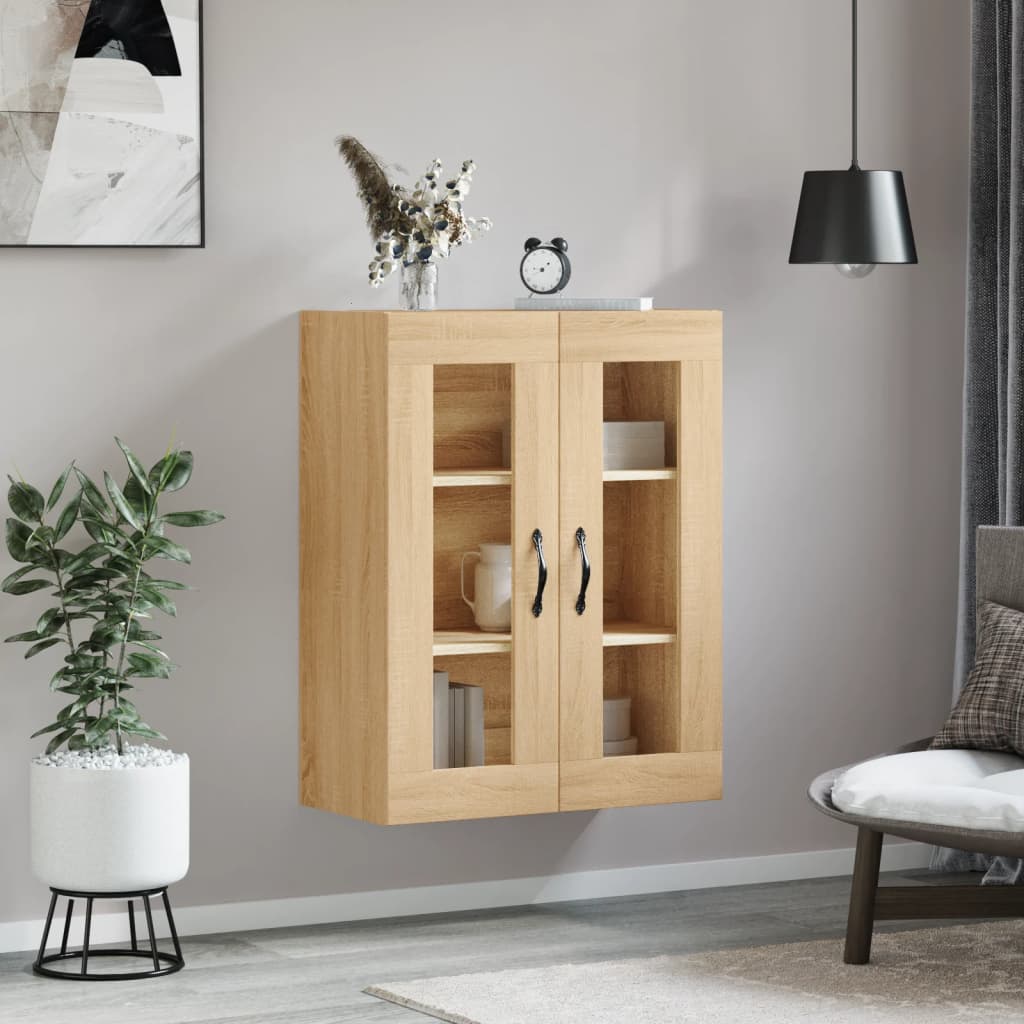 vidaXL Wandkast 69,5x34x90 cm bewerkt hout sonoma eikenkleurig